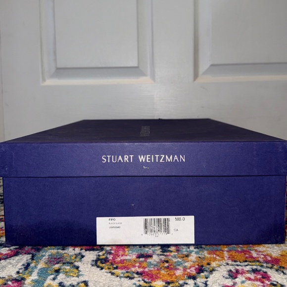 Stuart Weitzman Over-the-Knee Black Suede Boots - Women's 8 5050 - Picture 12 of 12